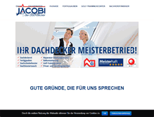 Tablet Screenshot of jacobidach.de